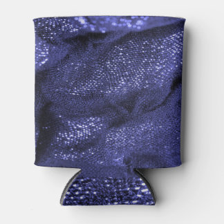 Porta-lata Tecido Azul Negro: Textura Decorativa.