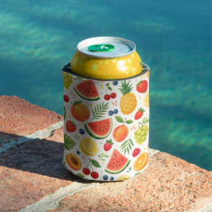 Porta-lata Tecido de Padrão de Frutas de Verão Melancia Tro