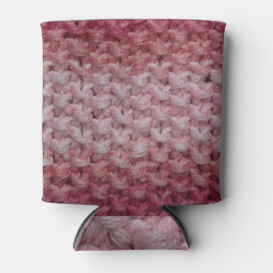 Porta-lata Tecido Red Beige Knit, Texturado.
