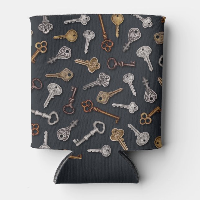 Porta-lata Teclas Vintage e Antique (Frente)