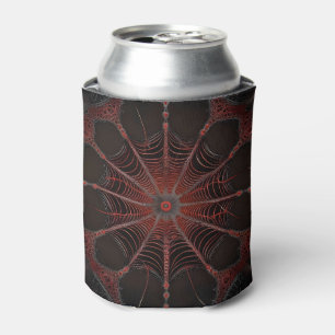 Porta-lata Teia Carmesim: Dança Fractal com a Aranha de Costa