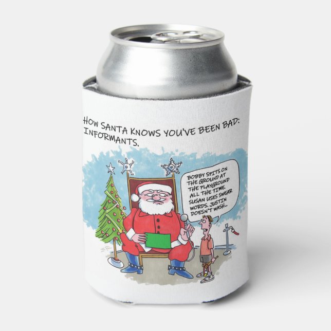 Porta-lata Tell Santa can cooler (Can Front)
