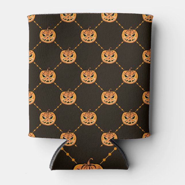 Porta-lata Tema da festa do Dia das Bruxas. (Frente)