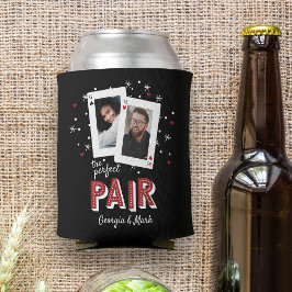 Porta-lata Tema de Casal do Cassino Par Perfeito Foto