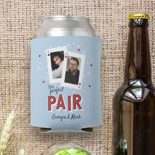 Porta-lata Tema de cassino de casal de foto perfeito