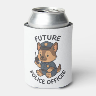 Porta-lata Tema do Futuro Policial Cachorro