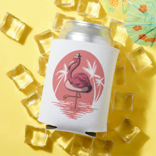 Porta-lata tema FLAMINGO ROSA