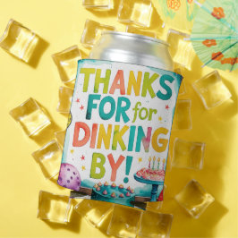 Porta-lata Temas Pickleball Birthday