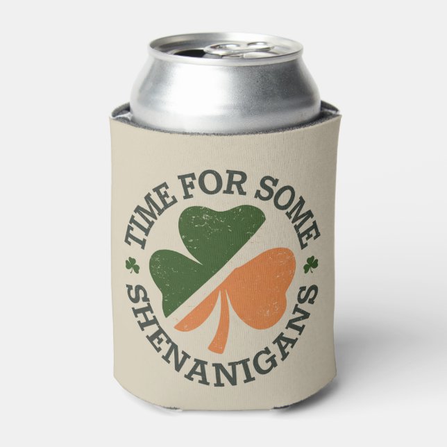 Porta-lata Tempos de St. Patrick para algumas travessuras de  (Can Front)