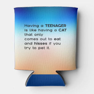 Porta-lata Tendo um adolescente...