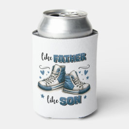 Porta-lata Tênis Azuis Como Pai, Como Filho