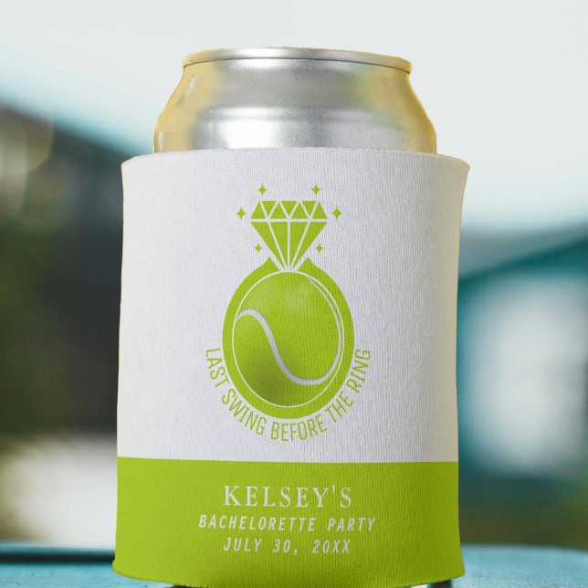 Porta-lata Ténis Despedida de Solteira Último Balanço Antes d (Tennis Bachelorette Last Swing Before the Ring Can Cooler
)