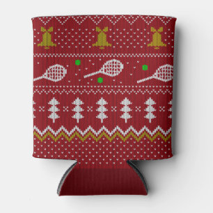 Porta-lata Tênis Natal Doce Padrão Vermelho