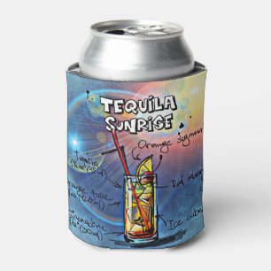 Porta-lata Tequila Sunrise Cocktail ( nº 7 /12 Conjunto de Re