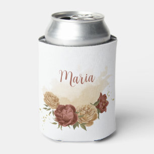 Porta-lata terra cota tom floral verdejante casamento