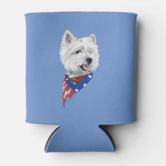 Porta-lata Terrier Branco de West Highland (Frente)