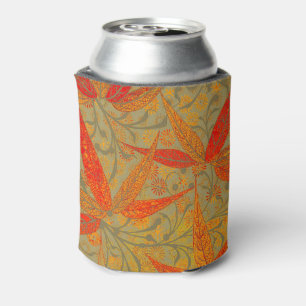 Porta-lata Terthy Bamboo Art Vintage Impressão Orange
