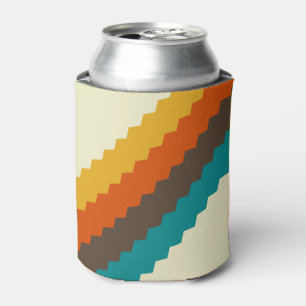 Porta-lata teste padrão 70s retro