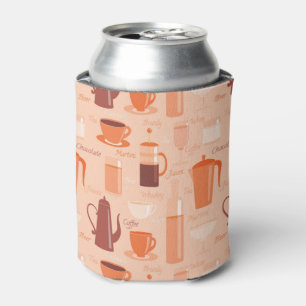 Porta-lata Teste padrão com bebidas e texto