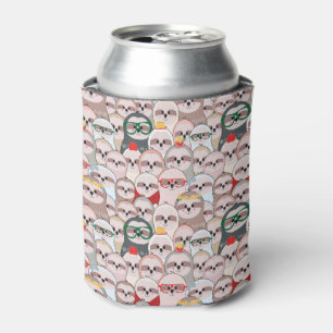 Porta-lata Teste padrão cómico da preguiça