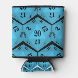 Porta-lata Teste padrão de Blue-20-Sided-Dice