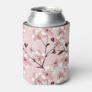 Porta-lata Teste padrão de flores da flor de cerejeira