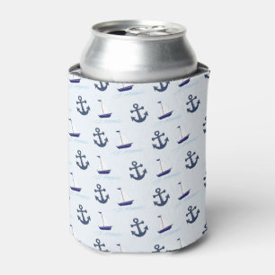 Porta-lata Teste padrão do barco e da âncora de vela