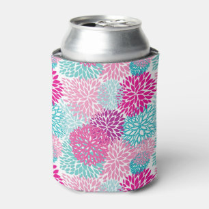 Porta-lata Teste padrão floral brilhante 2