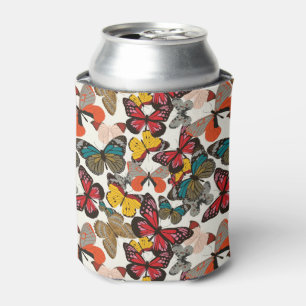 Porta-lata Teste padrão floral retro 3