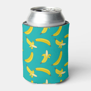 Porta-lata Teste padrão ilustrado bananas ido engraçado