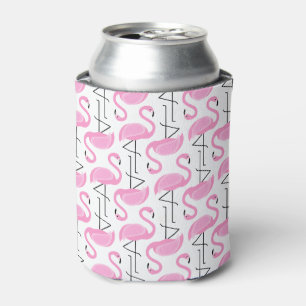 Porta-lata Teste padrão pintado rosa do flamingo
