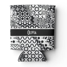 Teste padrão preto & branco personalizado, louco 7