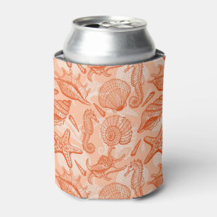 Porta-lata Teste padrão tirado mão do mar