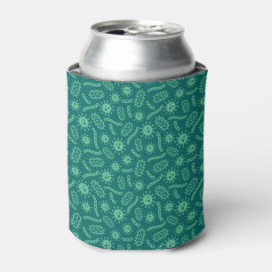 Porta-lata Teste padrão verde dos micróbios