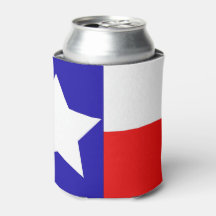 Texas Flag Can Cooler