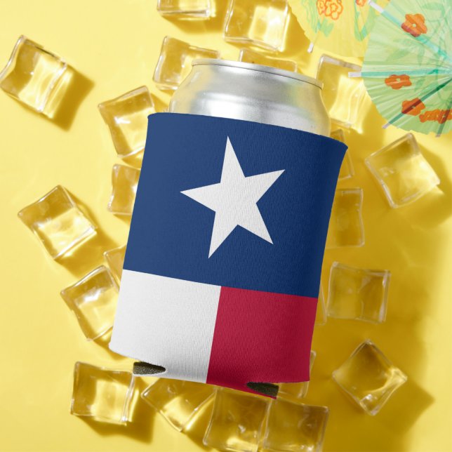 Porta-lata Texas Flag: Longhorns, O Estado das Estrelas do Te (Verão in situ)