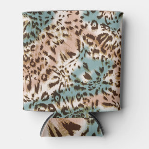 Porta-lata Têxtil De Leopardo: Legança De Padrão Selvagem.
