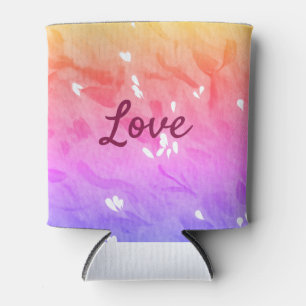 Porta-lata Texto colorido do gay do orgulho do arco-íris lgbt