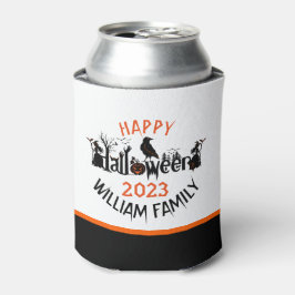Porta-lata Texto de Conceito Feliz de Halloween