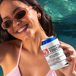 Porta-lata Texto Personalizado da Reunião da Família de Recei