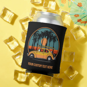Porta-lata Texto Personalizado — Sunset Tropical