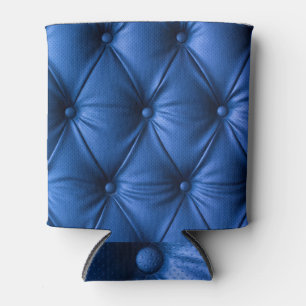 Porta-lata Textura Azul De Couro: Fundo Luxuoso