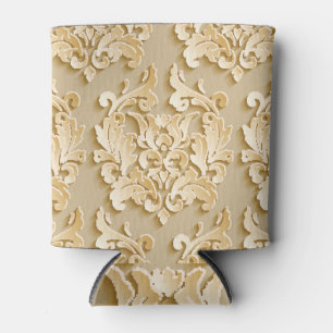 Porta-lata Textura de Cor damasco da Vintage Elegante