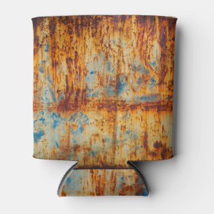 Porta-lata Textura de metal azul enferrujado