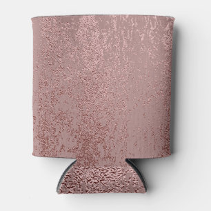 Porta-lata Textura de ouro metálico, quartzo rosa.