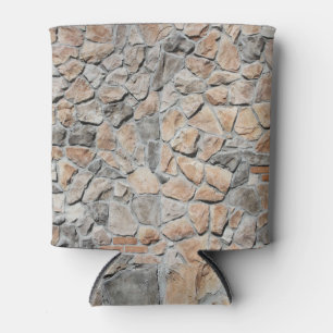 Porta-lata Textura de Pedra do Castelo Brown
