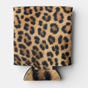 Porta-lata Textura de pele de leopardo, padrão natural.