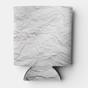 Porta-lata Textura em papel enrugada, fundo detalhado.