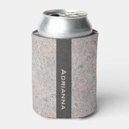 Porta-lata Textura Geológica Rock com Nome