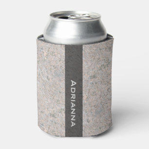 Porta-lata Textura Geológica Rock com Nome